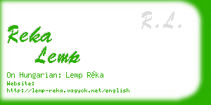 reka lemp business card